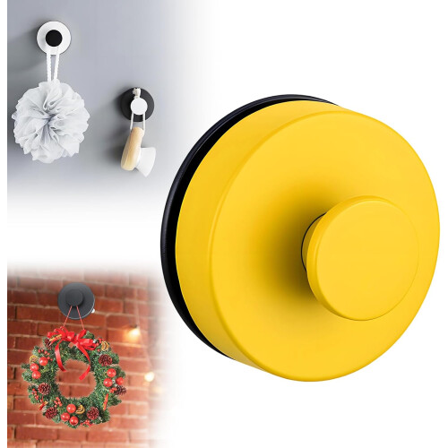 (Yellow, -) Zuignap Haken - 2 Stuks, Wit, 2025