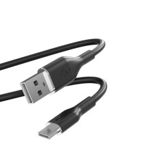Cabo USB - PURO - ICON - USB-A para USB-C - 1,5 m - Trança em silicone líquido