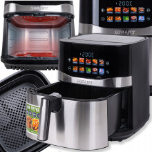 Friteuse à air chaud sans matières grasses 2200W Grande capacité 10L 10 programmes