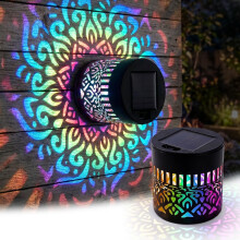 (1PC, -) 2026 Decorative Solar Mandala Lights, 4PCS Waterproof