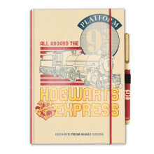 Harry Potter - Notesbog / Notesbog A5 med penplatform 9 3/4