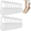(White-10 Pairs, -) 10 paires chaussettes invisibles 1