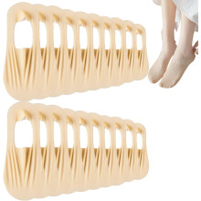 (Nude-10 Pairs, -) Damen Socken, Eisenseide, Invisible, Silikon, Low Cut, Non-Slip, Flats, Schuhe, Socken, Damen