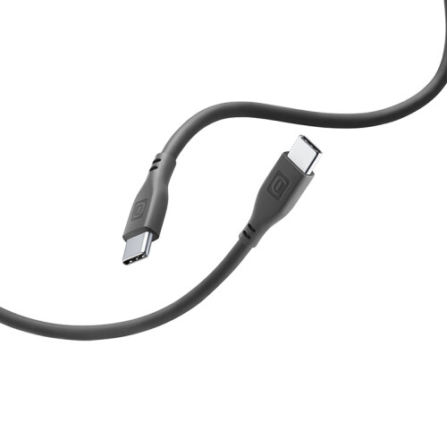 Cellularline Soft -kaapeli - USB-C - USB-C -kaapeli 1,2 m (musta)