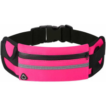 (Fuchsia, -) Riñonera antirrobo invisible, impermeable