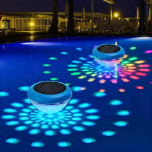 (Color 2pcs, -) 2026 Solar Floating Pool Light, Color Changing Submersible