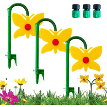 (Yellow 3pcs, -) 2026 Crazy Dancing Butterfly Sprinkler, otočný o 360