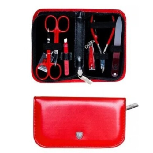 Ensemble de 6 outils à ongles Kellermann 7831 MC ROUGE