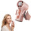 (Pink 1pc, -) Mini ventilateur clip, affichage LED 1