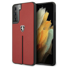 Ferrari FEOSIHCS21MRE S21+ G996 rød/rød hårdt etui Off Track læder nylon stribe
