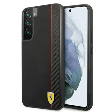 Coque Samsung Galaxy S22 Plus Ferrari On Track Noir Carbone
