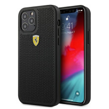 Funda rígida Ferrari On Track para iPhone 12, color negro.