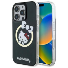 iPhone 16 Pro Hello Kitty keménytok, MagSafe, fekete