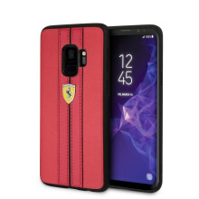 Coque rigide Ferrari rouge urbaine pour Samsung Galaxy S9