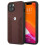 BMW Étui rigide en cuir perforé rouge BMW pour iPhone 13 mini 1