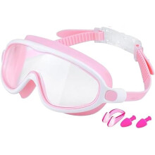 (Pink, -) Lasten HD huurtumattomat uimalasit, laaja katselukulma ja mukavuushihna