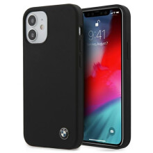 BMW BMHCP12SSILBK iPhone 12 mini 5.4 sort hårdt cover Silikone Signature-cover