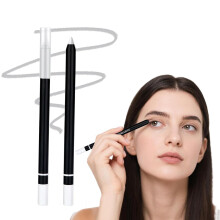 (Grey, -) 2025 2 in 1 Eyeliner & Eyebrow Pencil, Longwear Light Brown