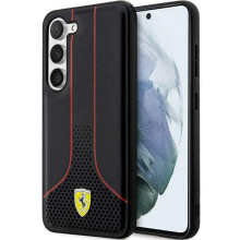 Funda negra perforada Ferrari para Samsung Galaxy S23