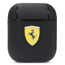 Funda de piel Ferrari para AirPods 1 negra