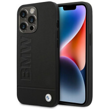 iPhone 14 Pro Max BMW Læderetui Sort