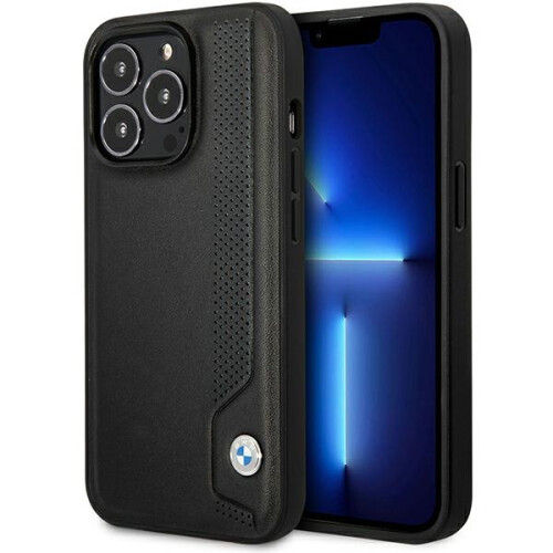 BMW iPhone 14 Pro BMW Hardcover Læder Sort