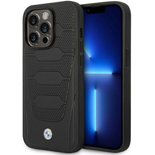 BMW iPhone 14 Pro Max cover BMW MagSafe lædersæder sort