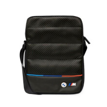 Custodia per tablet BMW da 10" in carbonio e nylon, tricolore nero.