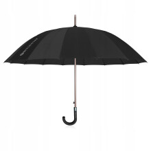 Parapluie semi-automatique noir grand format, sans BPA-1