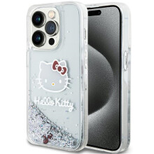 iPhone 14 Pro Max tok Hello Kitty folyékony csillámporral, ezüst