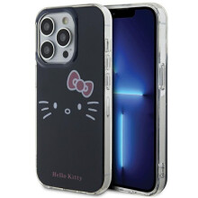 iPhone 15 Pro Max Hello Kitty keménytok IML Kitty arc fekete