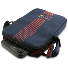 Étui pour téléphone Red Bull - en nylon bleu marine, coque pratique