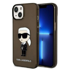 Funda Karl Lagerfeld Ikonik negra para iPhone 14 Plus