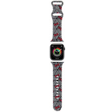 Apple Watch szíj 38 mm Hello Kitty szilikon masni fekete