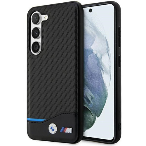 BMW Etui til Samsung Galaxy S23 Plus BMW Læder Kulstofsort