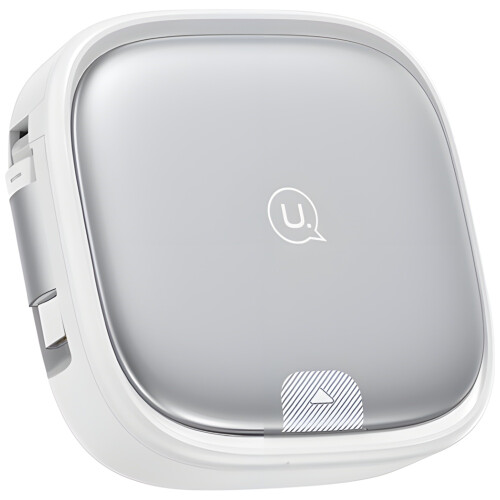 USAMS 60W 3-in-1 Micro-USB/USB-C/Lightning-Kabel Silber