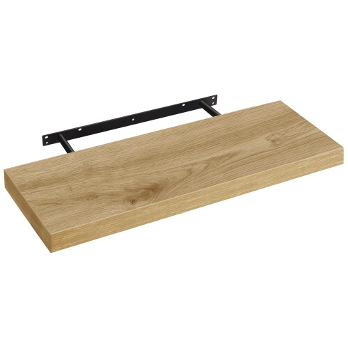 Modernes 60 cm Wandregal aus Eichenholz