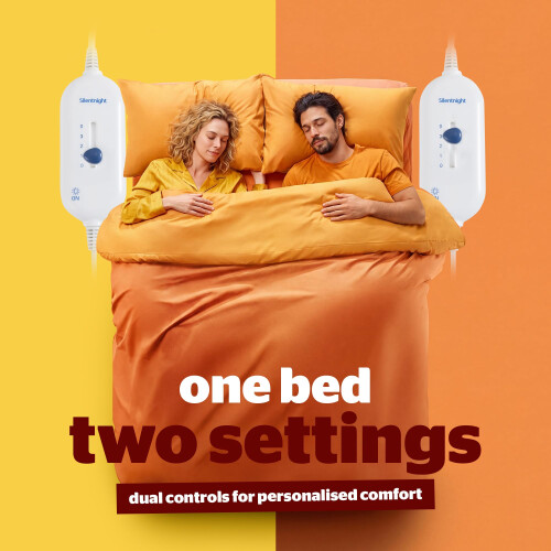 Silentnight Silentnight Dual Control Electric Blanket King Size - Heated Electric Underblank 1