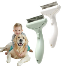 (2pcs a, -) Undercoat Rake Dematting Pet Brush, 4mix Deshedding Comb