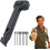 (black, -) Camping Hammer with 8 Pegs, Stake Driver & Puller 1