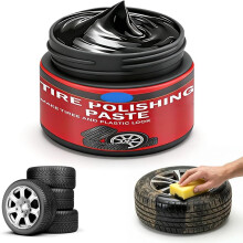 (Black, -) 2026 Reifenpflegepaste, Schwarz, 1 Stück, Gummi, Kunststoff, Glanz, Schutz, Risse, Creme, Politur, Auto, Trim