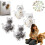 (4pcs c, -) 4 collecteurs poils chat, C 1