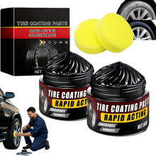 (2pcs, -) 2026 Reifenpflegepaste, 2 Stück, Trim, Restaurierung, Glanz, Ceramic, Schutz, Gummi, Kunststoff, Auto, Reifen