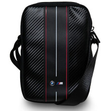 Étui pour tablette BMW 8" Noir Carbone Rayures Rouges