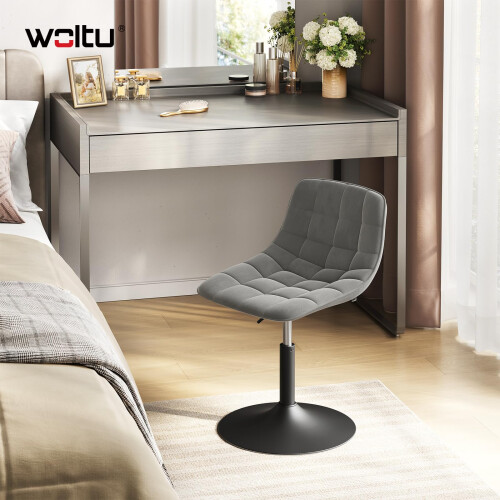 WOLTU Dressing Table Stool Swivel Modern Vanity Chair, Height Adjustable Bedroom 1