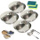 (4pcs, -) 3 repose-cuillères acier, 304 1
