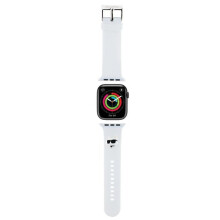 Apple Watch Armband 38 mm Karl Lagerfeld 3D Gummi Weiß