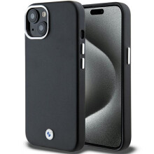 Coque MagSafe BMW noire pour iPhone 15 Plus
