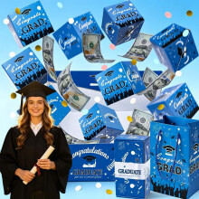 (blue, -) 2026 Graduation Pop Up Money Box, Explosion Gift Box pink
