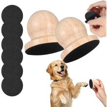 (2Brown, -) Silent Dog Nail File with 6 Pads, 2red Wooden Pet Care Board